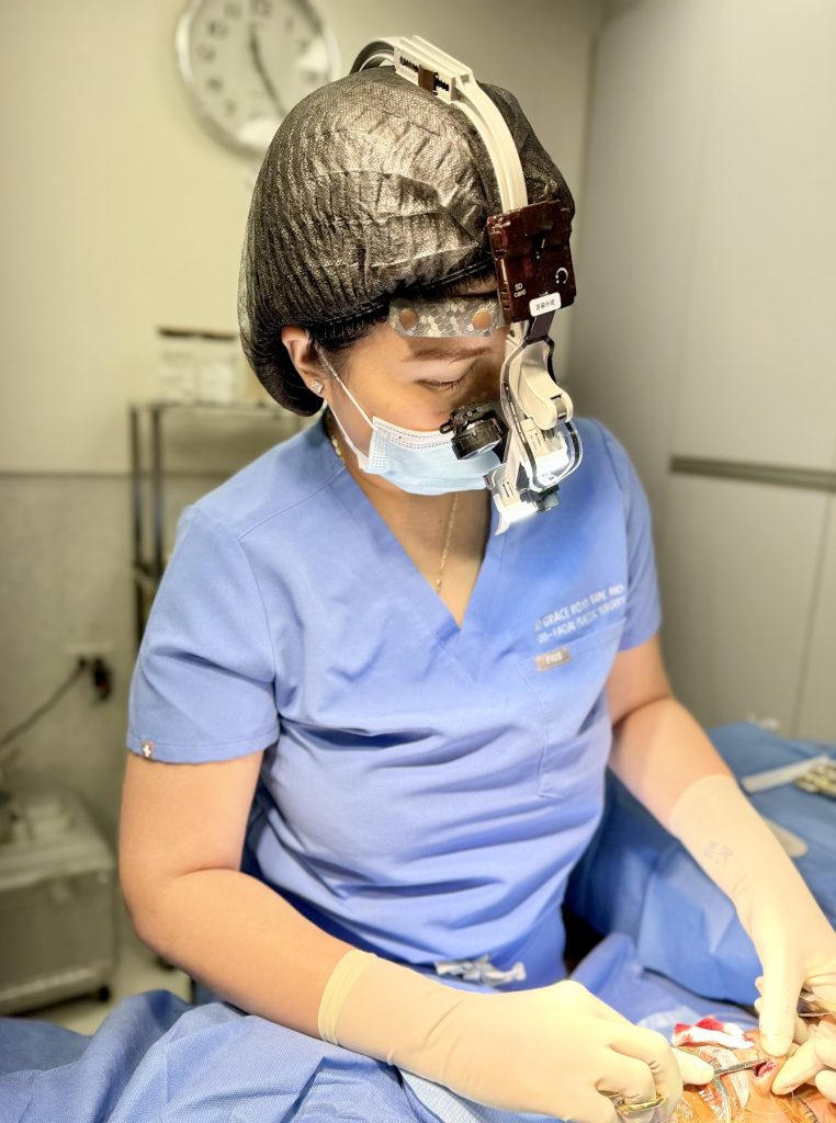 Dr. Grace Tan performing rhinoplasty