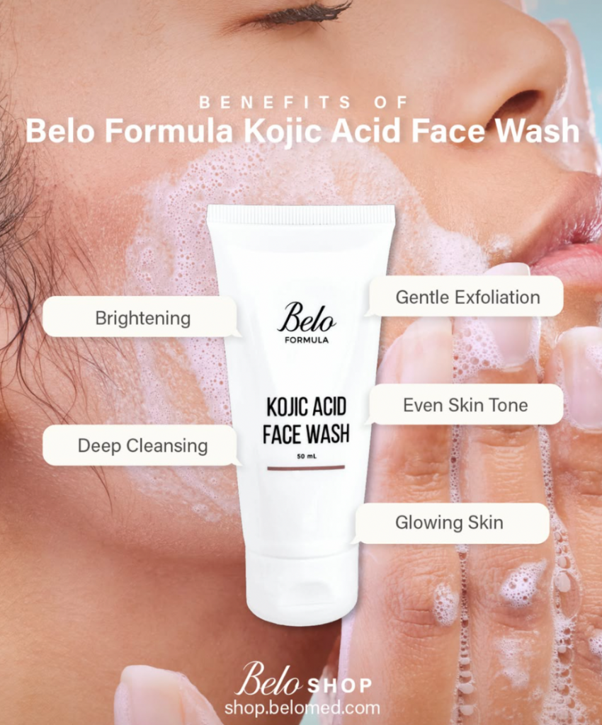 Belo Kojic Acid Face Wash benefits