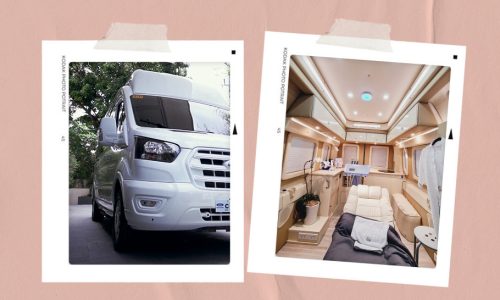 belo beauty van interior
